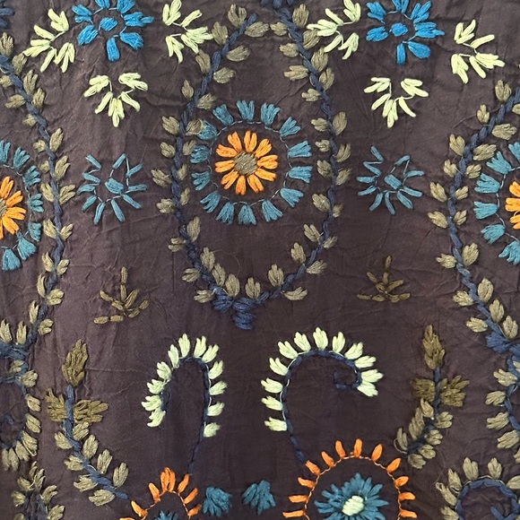 Johnny Was Blouse Top Navy XS Oversized - Picture 4 of 5